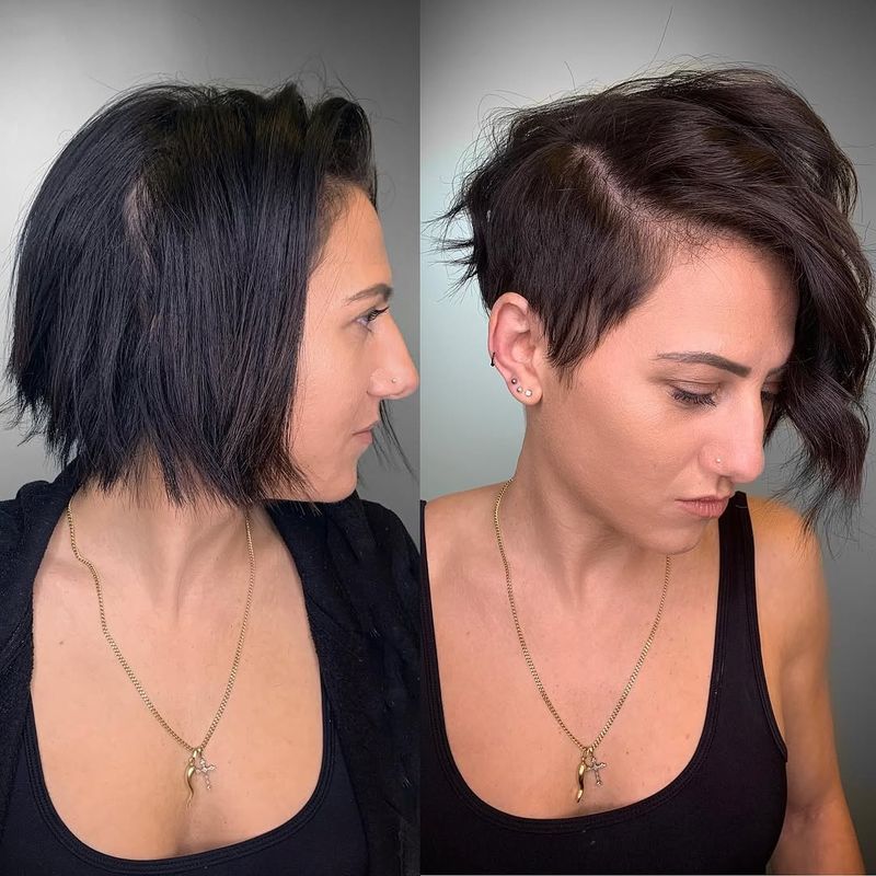 32. Edgy Textured Pixie