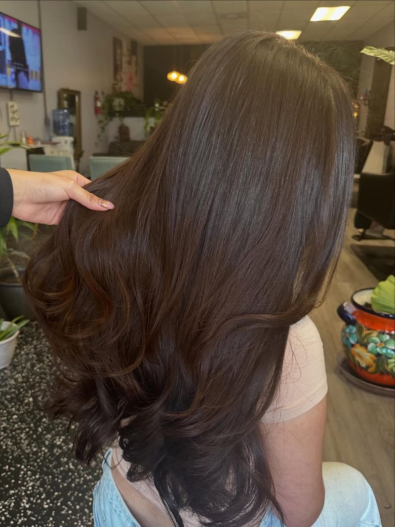 70. Glossy Espresso Cascading Layers