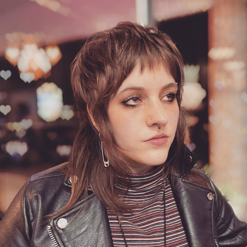57. Pixie Mullet with Baby Bangs