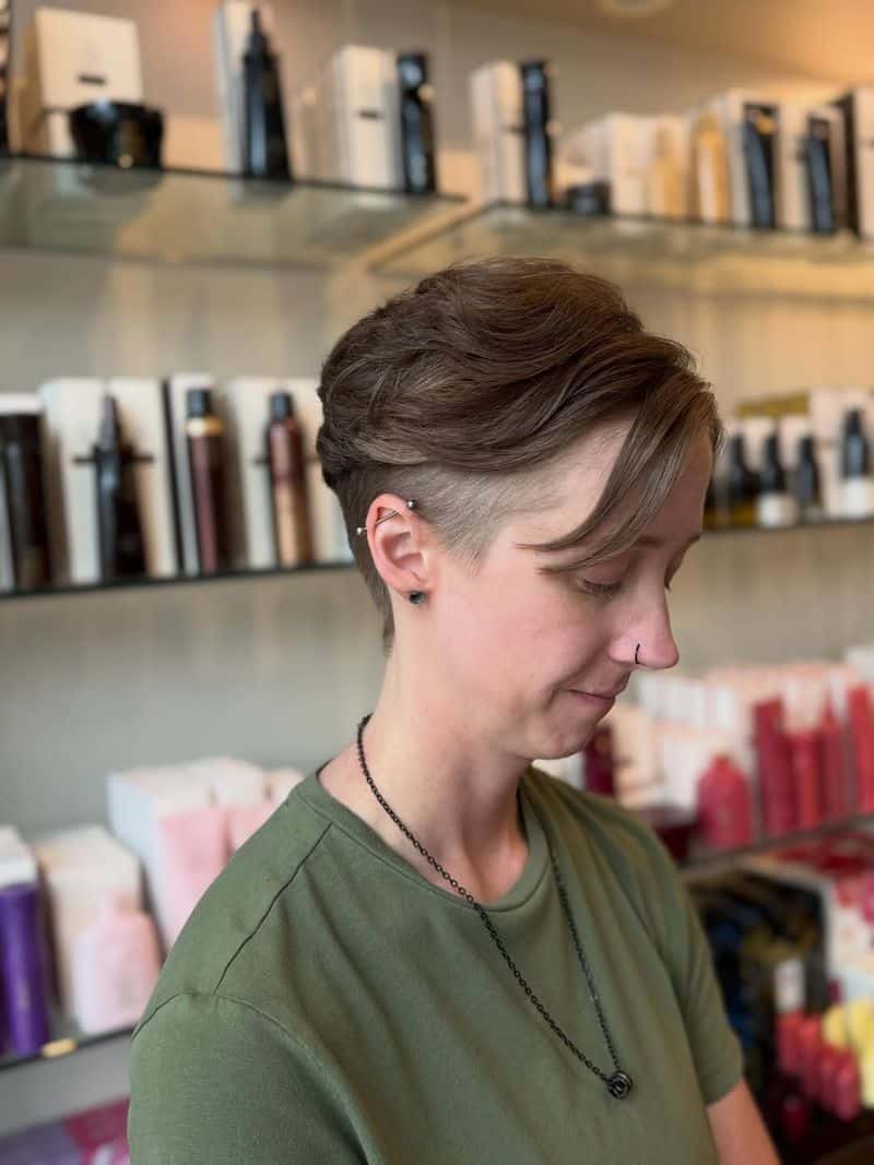3. Side-Swept Undercut Pixie