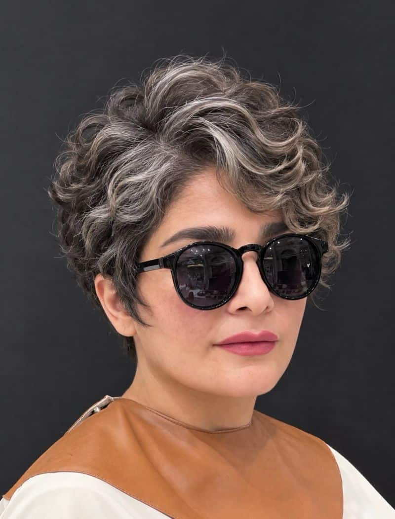 26. Silver-Streaked Curly Crop