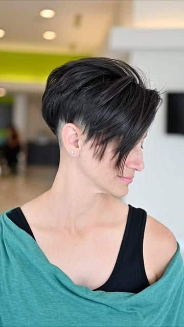 43. Sleek Side-Swept Undercut Pixie