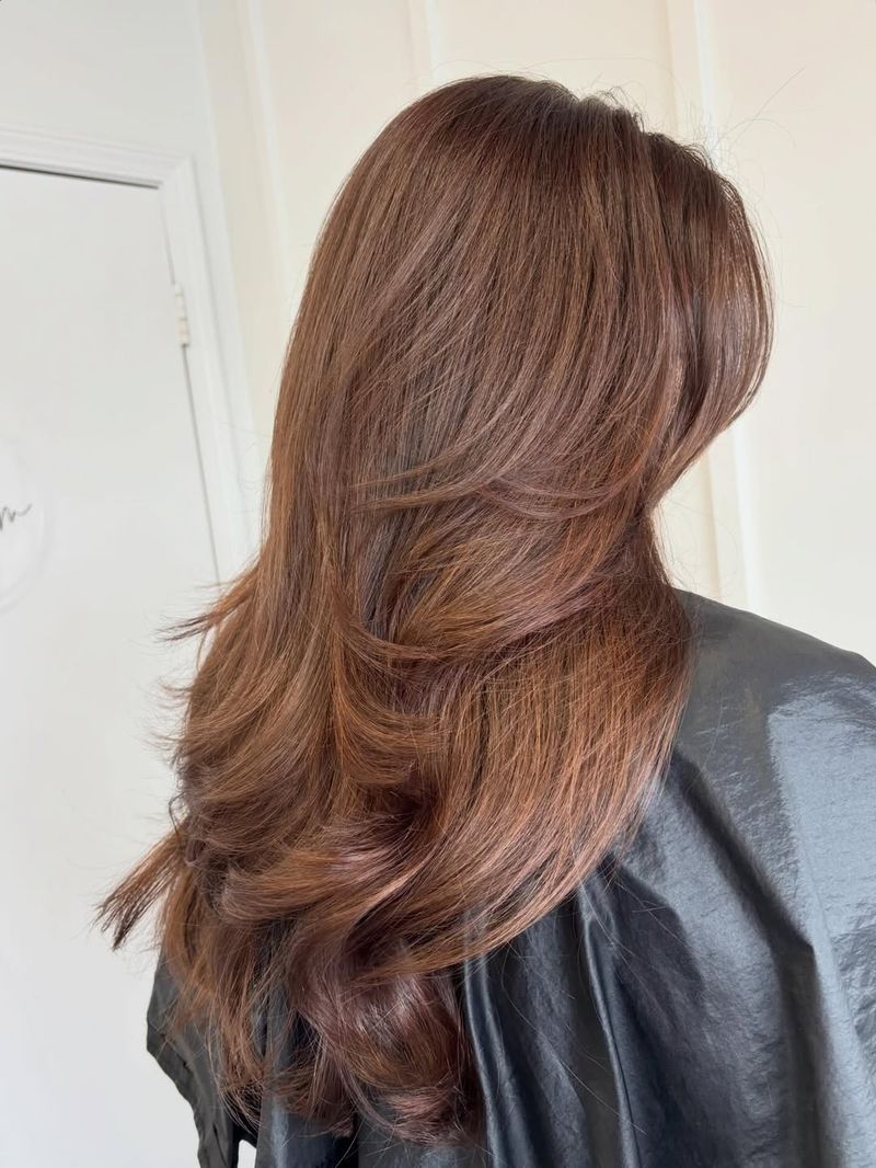 10. Soft Auburn Blowout Layers