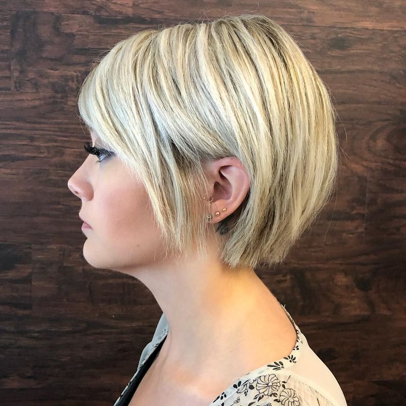 49. Soft Layered Pixie with Highlights