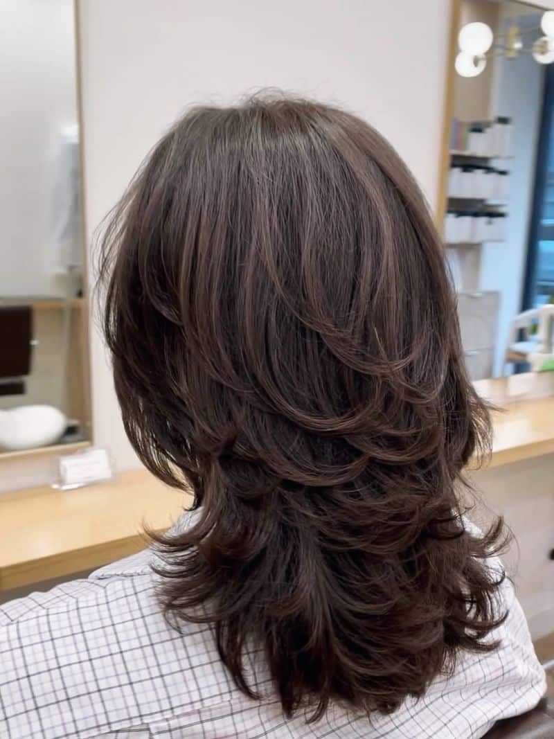 3. Stacked C-Curl Shag
