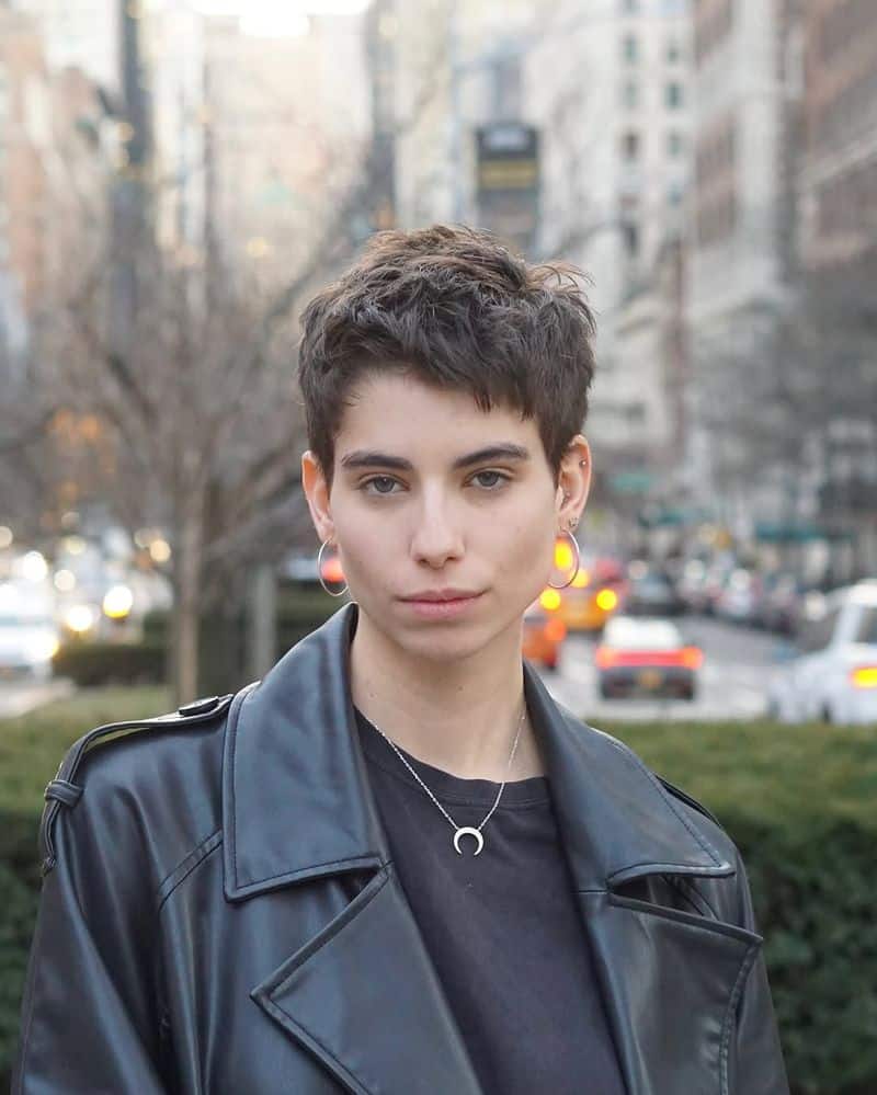 28. Textured Pixie with Choppy Layers