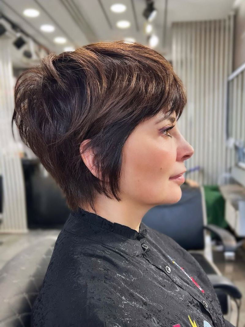 45. Textured Pixie with Playful Layers