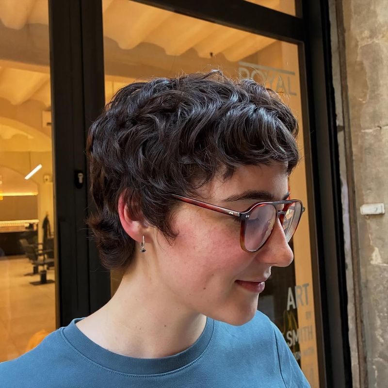 61. Textured Pixie with Playful Waves