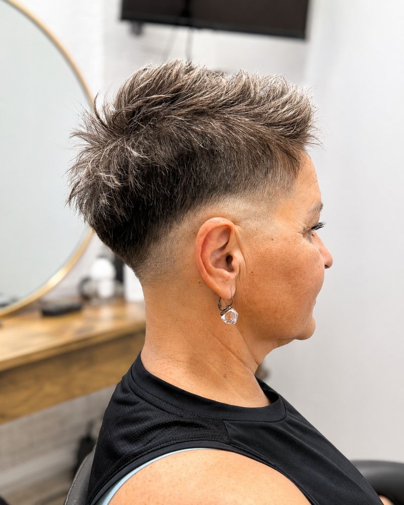 71. Textured Pixie with a Modern Edge